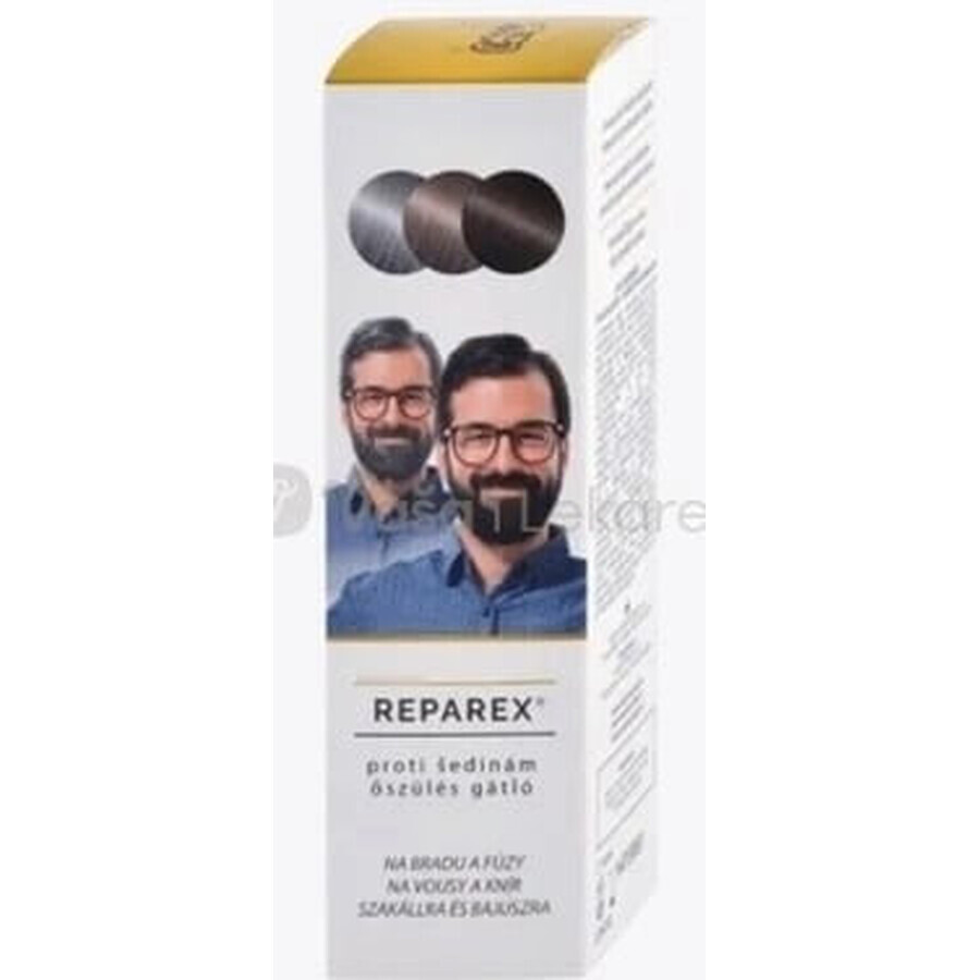 REPAREX Anti cheveux gris pour barbe et moustache 1×125 ml, pour barbe et moustache