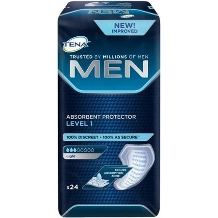 TENA Men Level 1 1×24 compresas para la incontinencia masculina