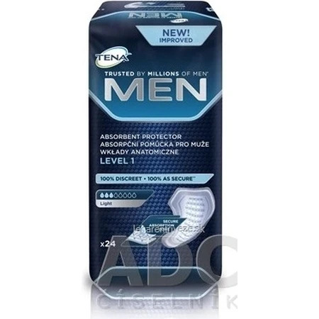 TENA Men Level 1 1×24 compresas para la incontinencia masculina