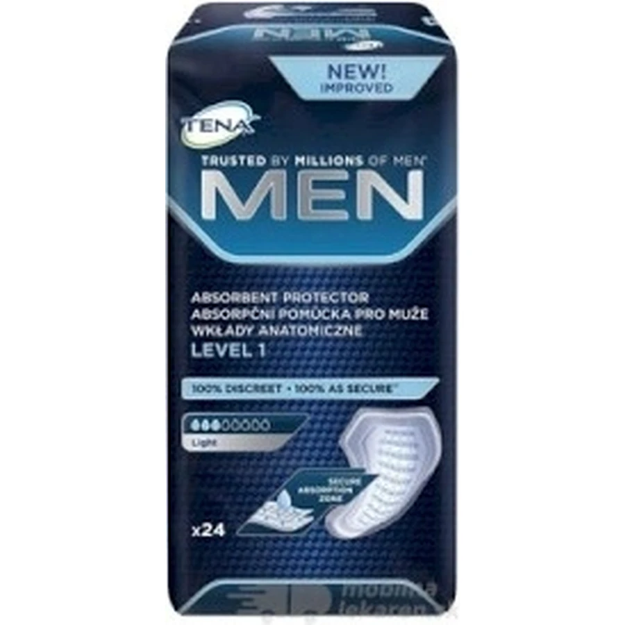 TENA Men Level 1 1×24 compresas para la incontinencia masculina