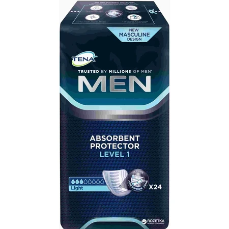 TENA Men Level 1 1×24 compresas para la incontinencia masculina