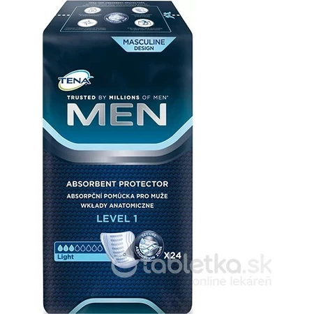 TENA Men Level 1 1×24 compresas para la incontinencia masculina