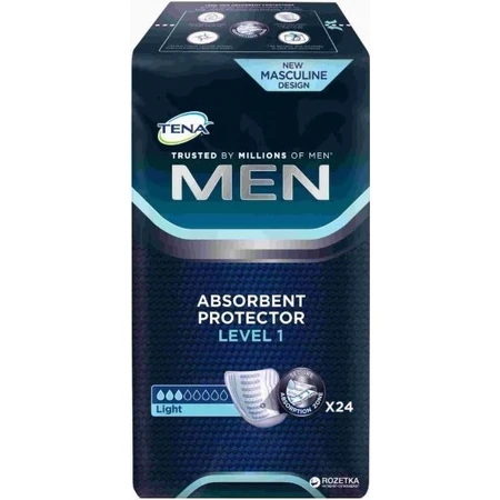 TENA Men Level 1 1×24 compresas para la incontinencia masculina