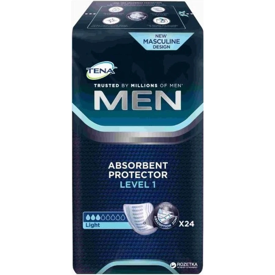 TENA Men Level 1 1×24 compresas para la incontinencia masculina