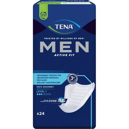 TENA Men Level 1 1×24 compresas para la incontinencia masculina