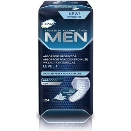 TENA Men Level 1 1×24 compresas para la incontinencia masculina