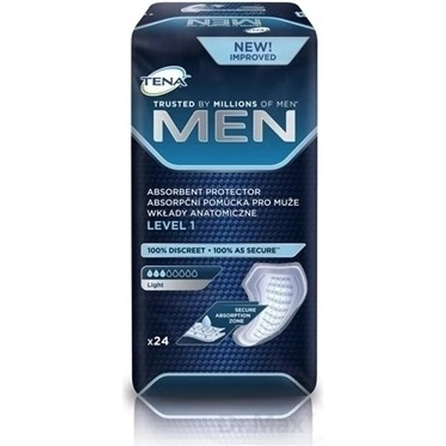 TENA Men Level 1 1×24 compresas para la incontinencia masculina