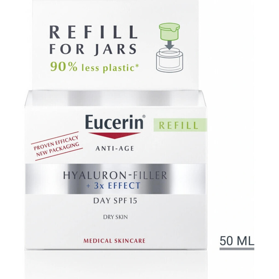 Eucerin HYALURON-FILLER+3xEFFECT Crema de Día REFILL 1×50 ml