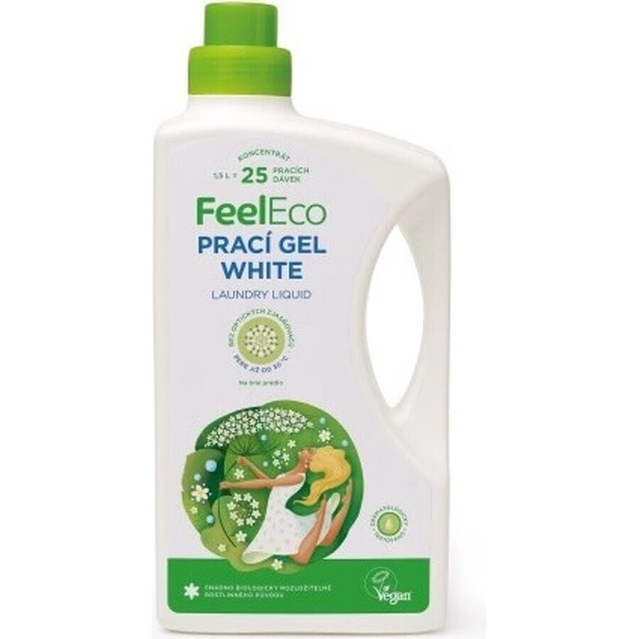 Feel Eco White Laundry Gel 1×1500 ml para ropa blanca