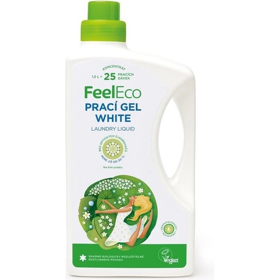 Feel Eco White Laundry Gel 1×1500 ml para ropa blanca