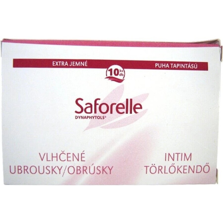 SAFORELLE INTIMA Toallitas 1×10 uds, toallitas húmedas