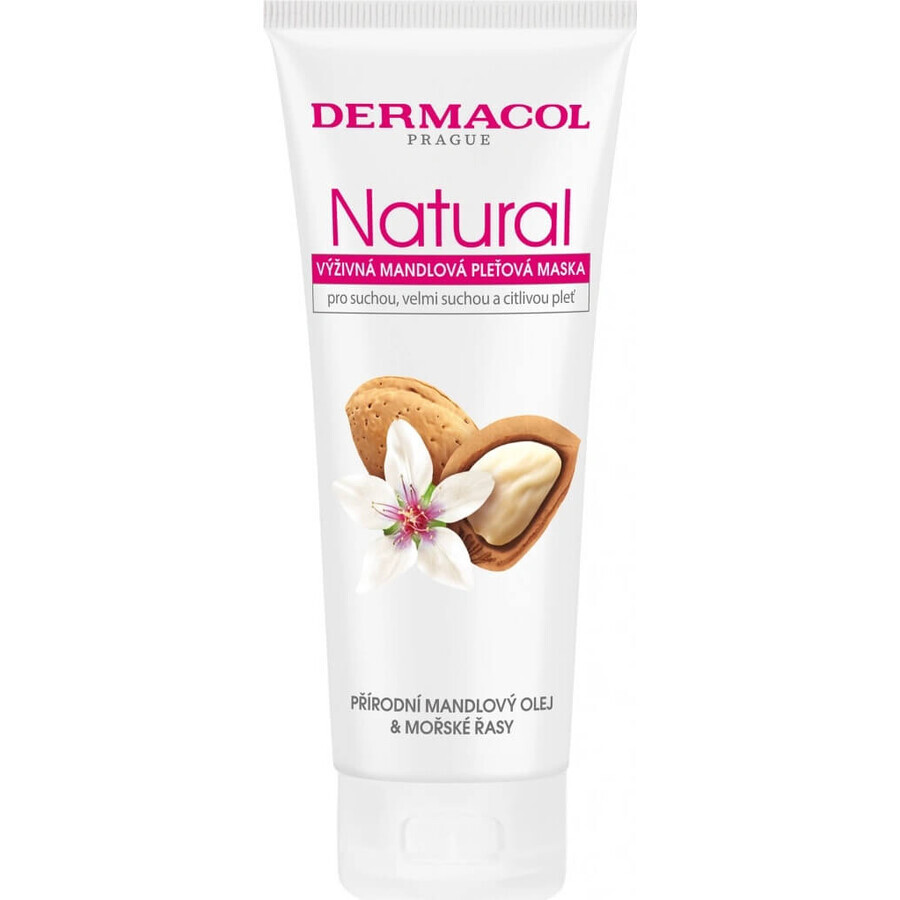 Dermacol NATURAL Mascarilla Facial Nutritiva de Almendras 1×100 ml, mascarilla facial