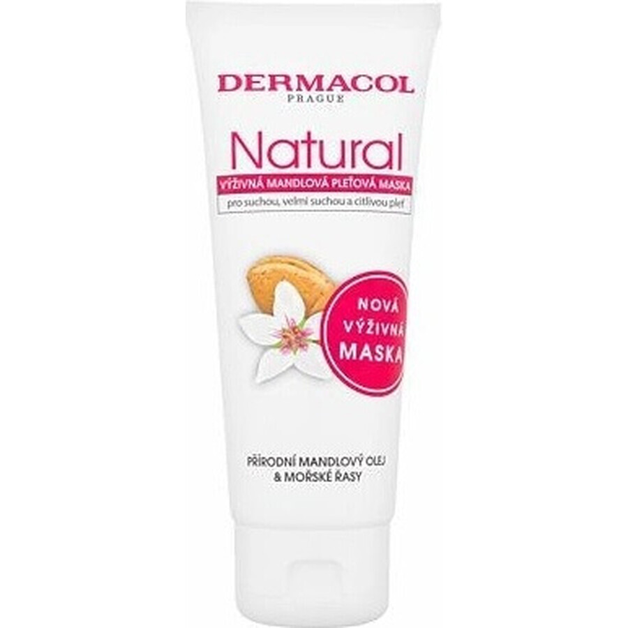 Dermacol NATURAL Mascarilla Facial Nutritiva de Almendras 1×100 ml, mascarilla facial