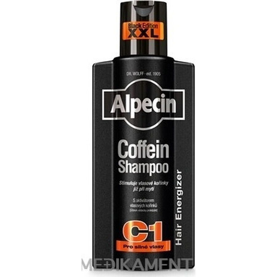 ALPECIN Energising Energiser Coffein Shampoo C1 Black Edition 1×375 ml, shampoo