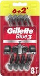 Gillette Blue3 Nitro 6+2 unidades 1&#215;9 unidades