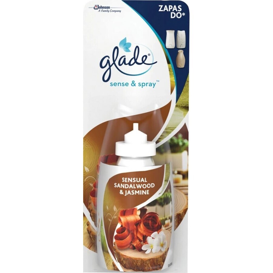 Glade by Brise Sense & Spray Bois de santal et jasmin de Bali 1×18 ml, recharge