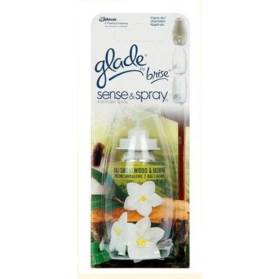 Glade by Brise Sense & Spray Bois de santal et jasmin de Bali 1×18 ml, recharge