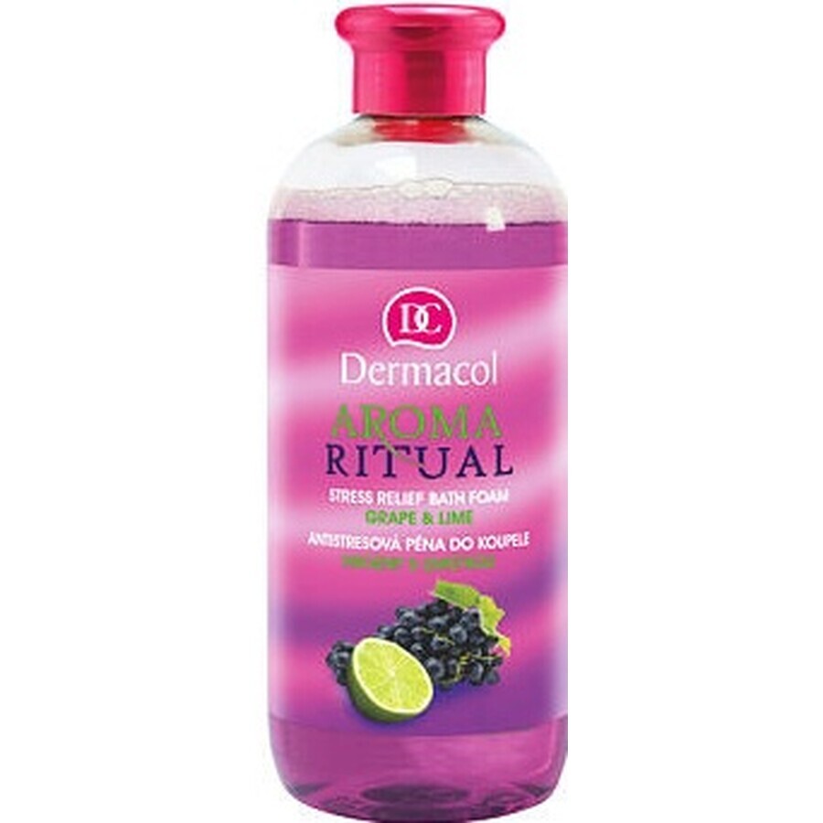 Dermacol Aroma Ritual Bath Foam Grapes with Lime 1×500 ml, bath foam