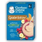 Gerber Natural Milk Porridge Wheat-Oat 1×220 g, framboise et banane (à partir de 6 mois)