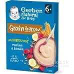 Gerber Natural Milk Porridge Wheat-Oat 1×220 g, framboise et banane (à partir de 6 mois)