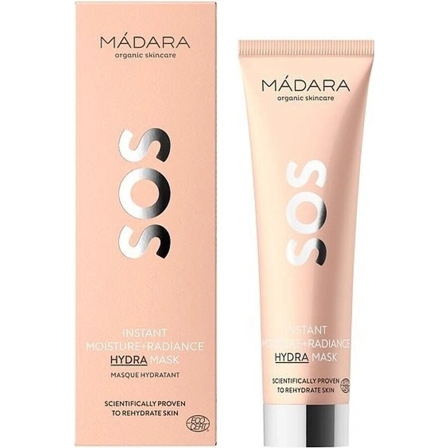 Mádara SOS Hydra Instant Moisturising Mask 1×60 ml, masque de soin naturel