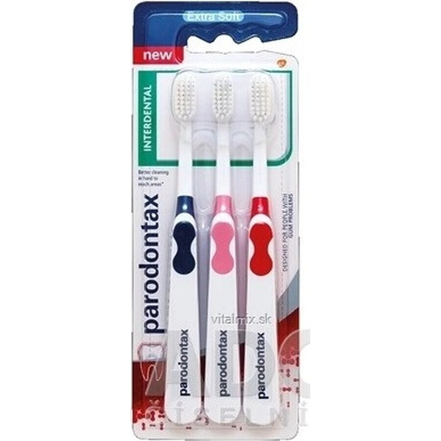 Parodontax Interdental Triopack Extra Suave 1×3 pcs, cepillo de dientes