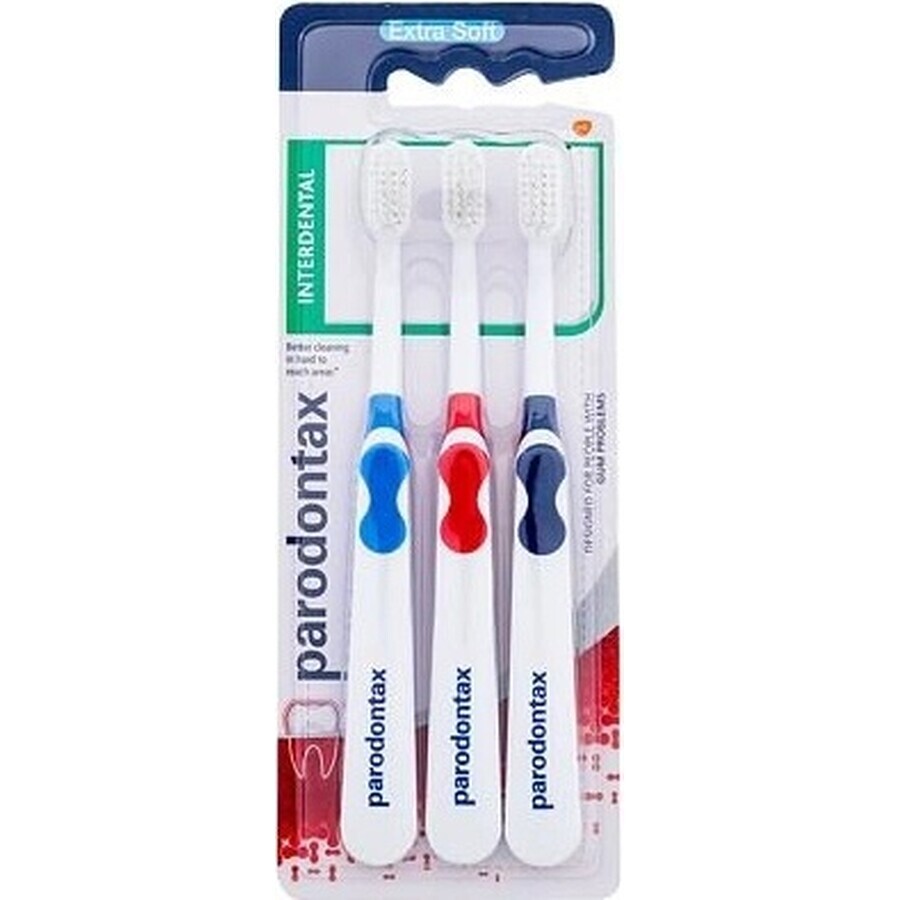 Parodontax Interdental Triopack Extra Suave 1×3 pcs, cepillo de dientes