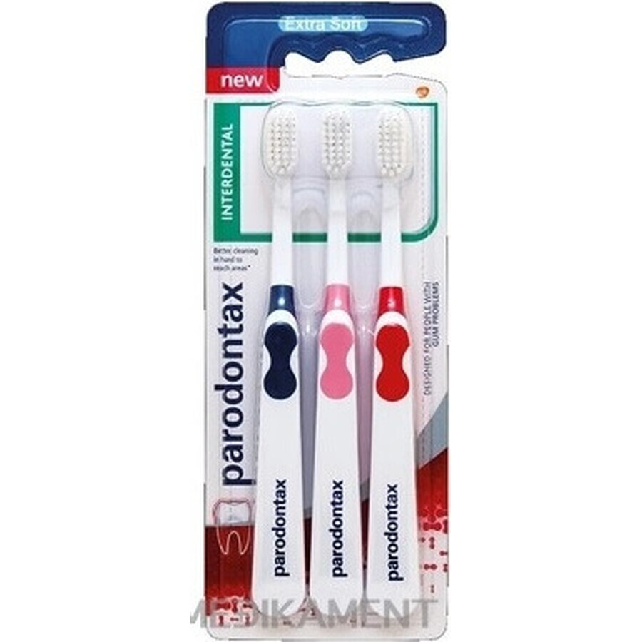 Parodontax Interdental Triopack Extra Suave 1×3 pcs, cepillo de dientes