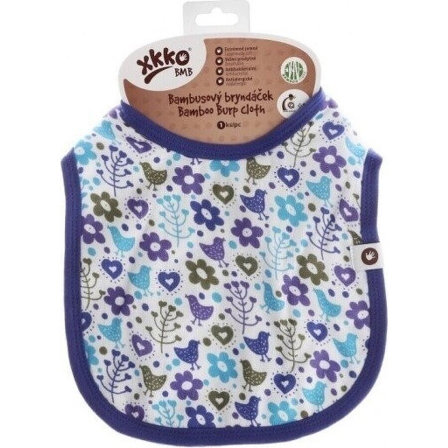 XKKO Babero de bambú Flowers&Birds Niños (con PUL) 1×1 ud.