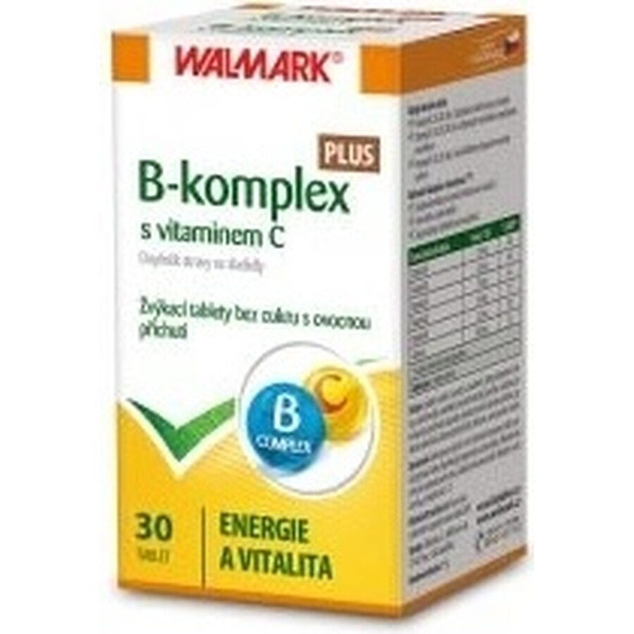 WALMARK B-complex PLUS with vitamin C tbl (innovative packaging 2018) 1x30 pcs