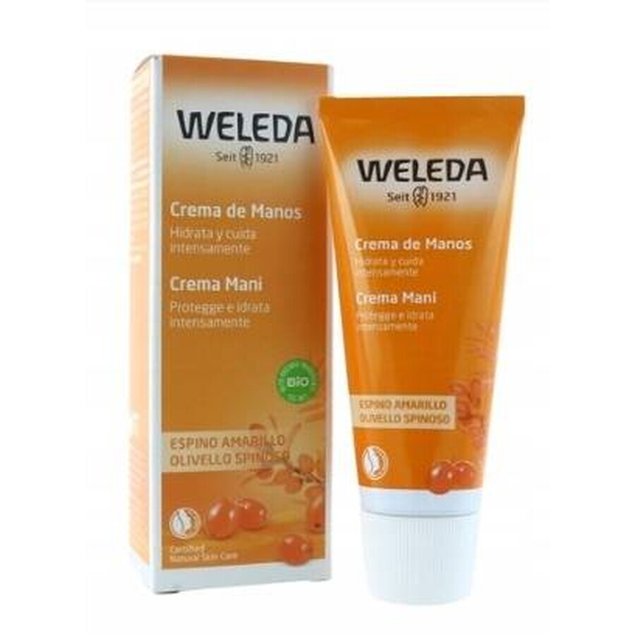 WELEDA Sanddorn-Handcreme 1×50 ml, pflegende Creme