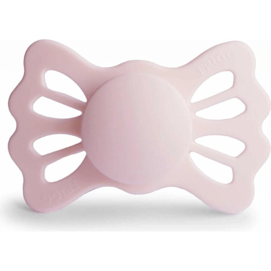 FRIGG FRIGG Sucette en silicone symétrique Lucky Blanc lilas, +6m 1×1 pc, sucette en silicone