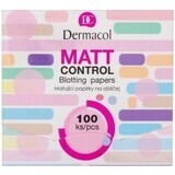 Dermacol Papeles Matificantes Matt Control 1×100 uds, papeles matificantes