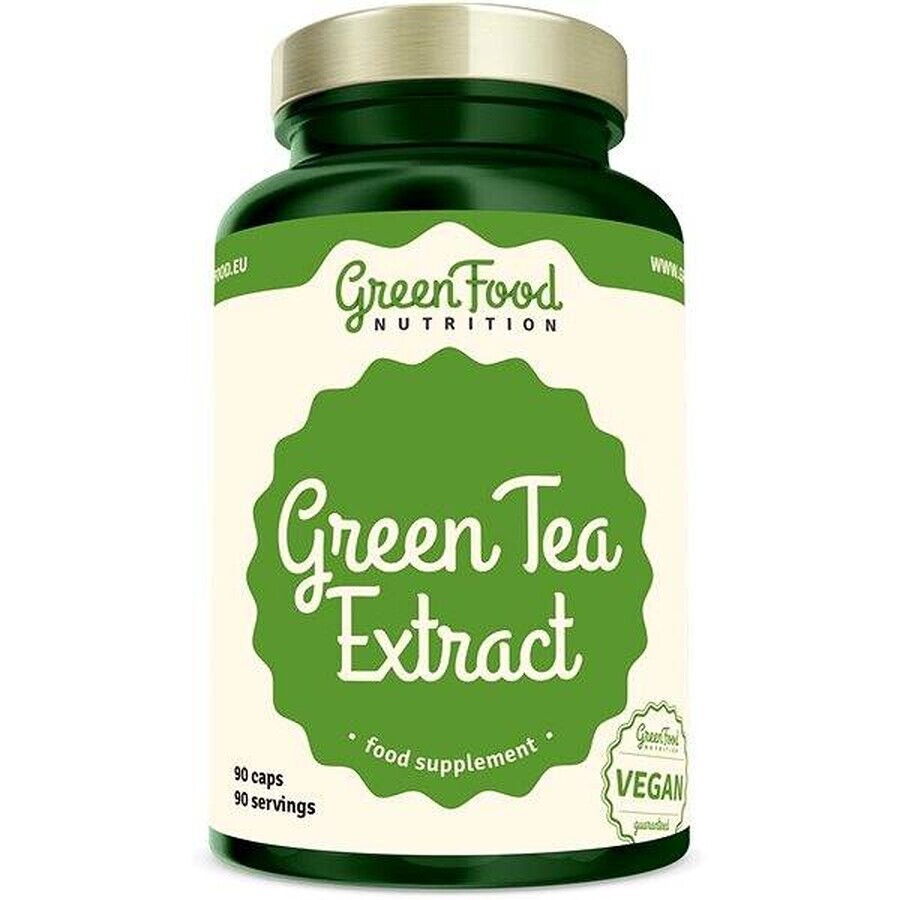 GreenFood Nutrition Extracto de Té Verde 1×90 cps, suplemento dietético