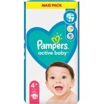 Pampers Active Baby MP S4+ 1×54 pzs, talla S4+, pañales bebé