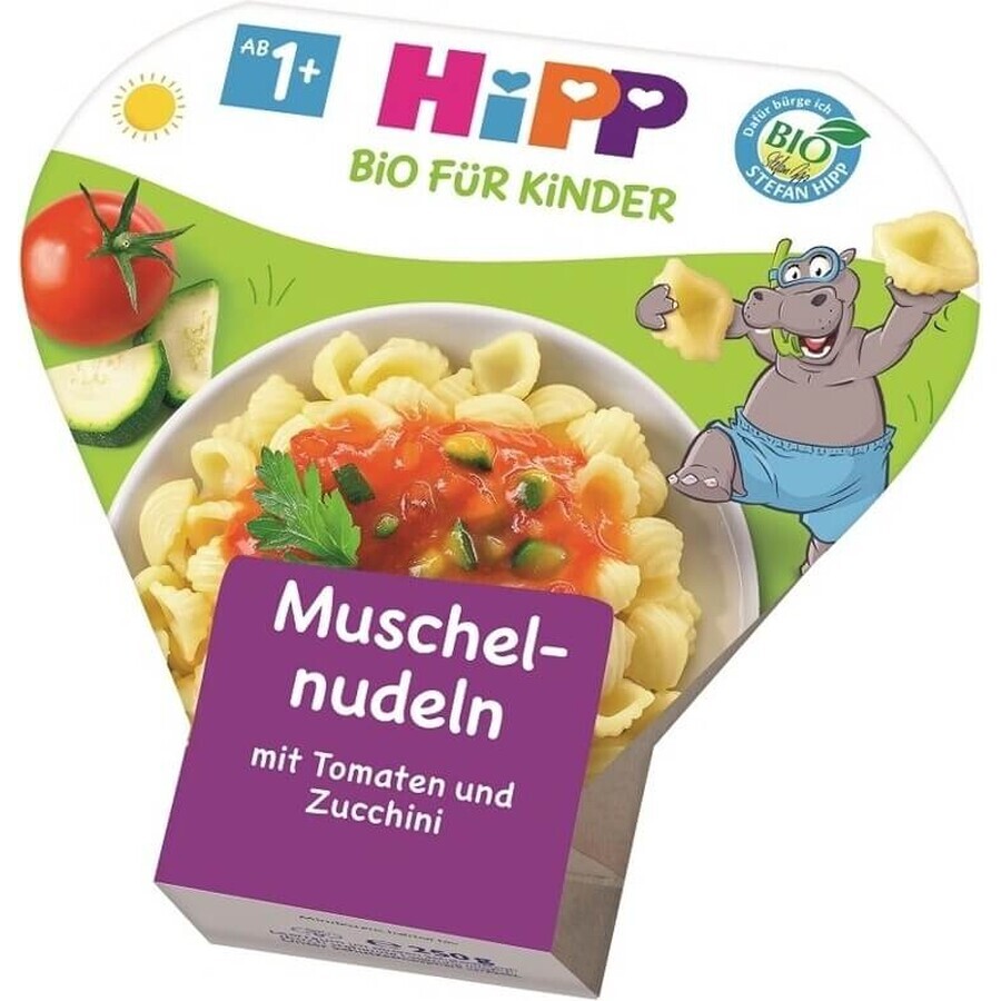 HIPP BIO Pasta met tomaten en courgettes 1×250 g, babyvoeding