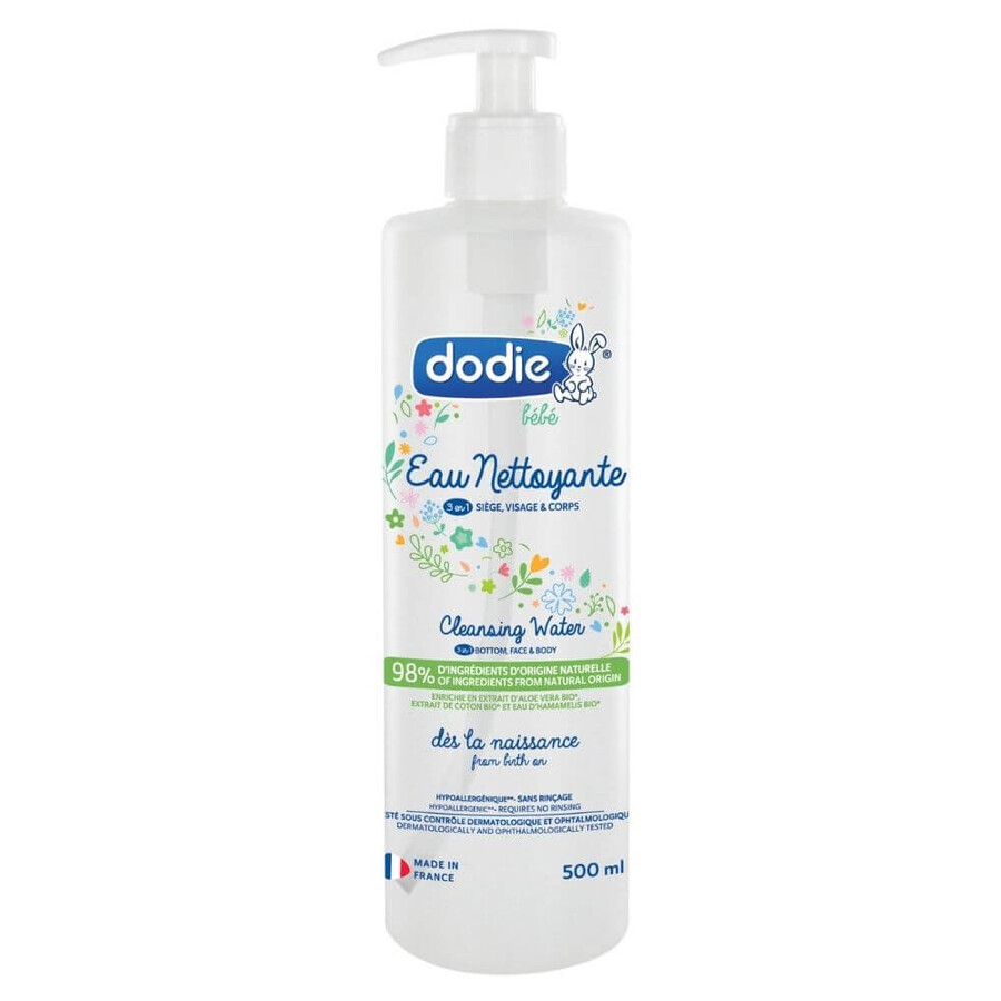 Agua limpiadora 3 en 1, 500 ml, Dodie