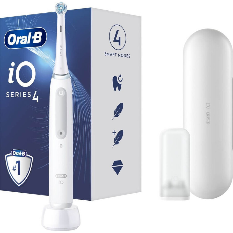 Oral B iO iO Series 4 Blanco 1×1 Cepillo de dientes eléctrico, cepillo de dientes eléctrico