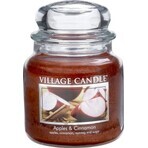 Village Candle Vela perfumada en vidrio - Manzana y canela, mediana 1×1 unid.