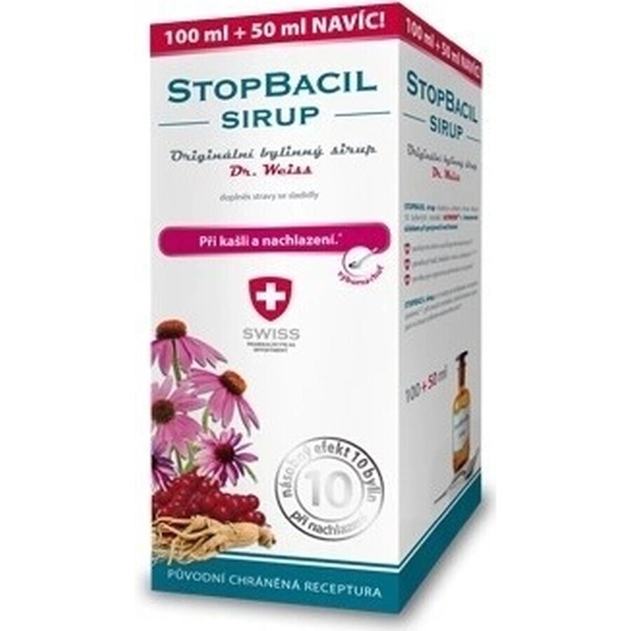 STOPBACIL Medizinischer Hustensaft Dr. Weiss 1×150 ml, Hustensaft