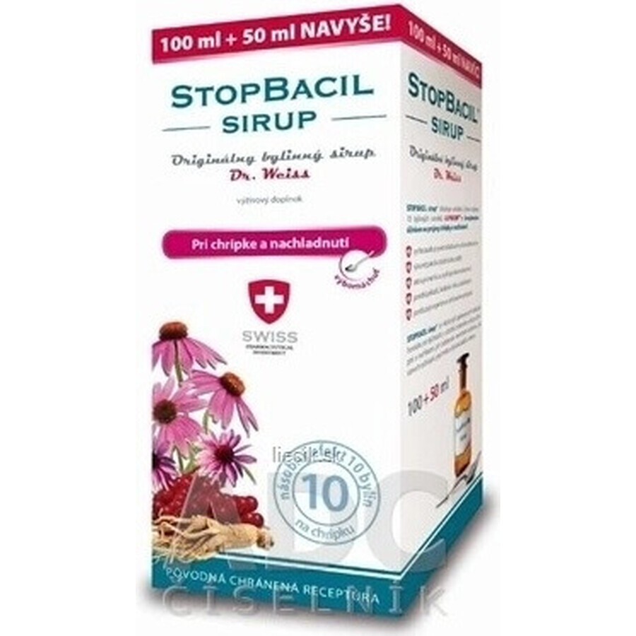 STOPBACIL Medizinischer Hustensaft Dr. Weiss 1×150 ml, Hustensaft