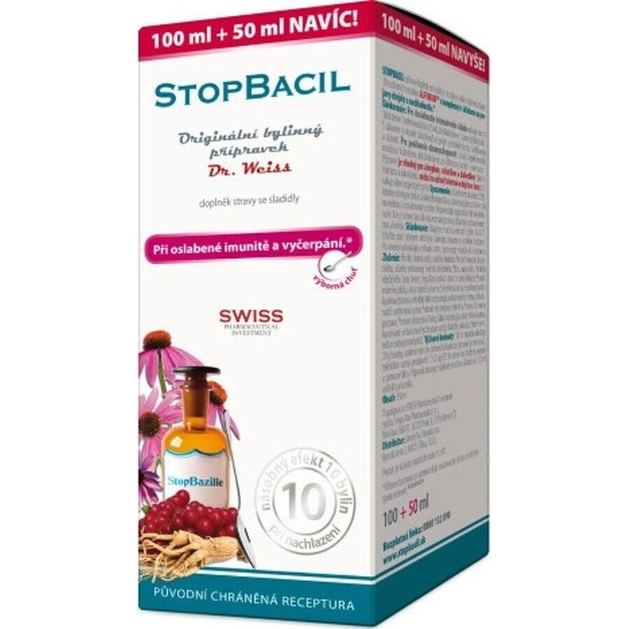 STOPBACIL Medizinischer Hustensaft Dr. Weiss 1×150 ml, Hustensaft