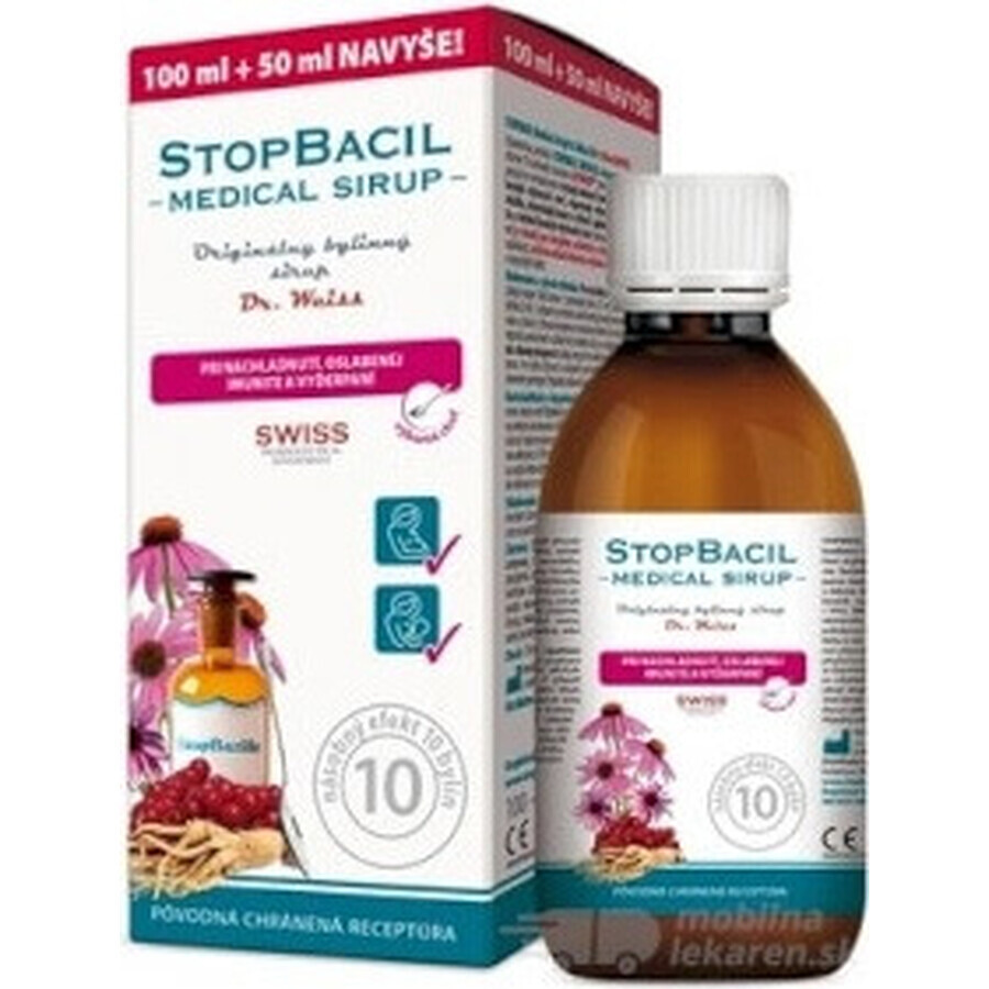 STOPBACIL Medizinischer Hustensaft Dr. Weiss 1×150 ml, Hustensaft