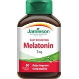 JAMIESON MELATONIN 1 MG 1×60 piezas, complemento alimenticio