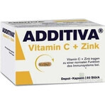 ADDITIVA VITAMINA C+ ZINOC 80TBL 1×80 tbl, complemento alimenticio