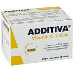 ADDITIVA VITAMINA C+ ZINOC 80TBL 1×80 tbl, complemento alimenticio