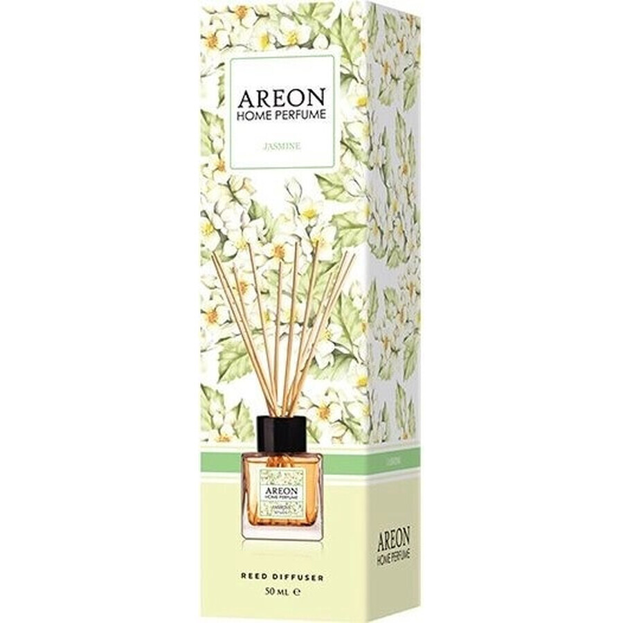 Areon Ah Bastoncini Profumati Gelsomino 50ml 1×50 ml, bastoncino diffusore