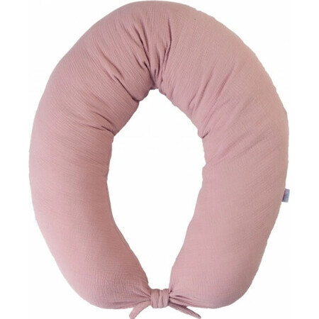 BABYMATEX Almohada Lactancia Muselina Luna Rosa Viejo 260 cm 1×1 ud, 100% algodón