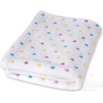 BABYMATEX Baby Blanket MILLY white 1×1 pc, single layer