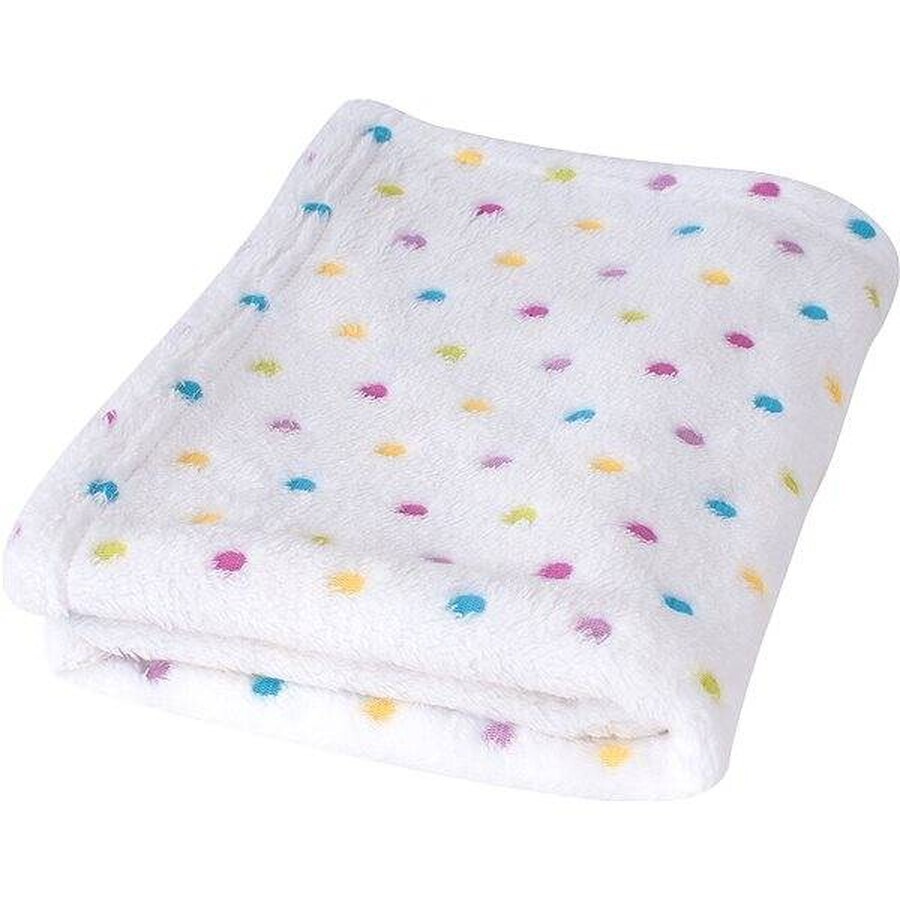 BABYMATEX Baby Blanket MILLY white 1×1 pc, single layer